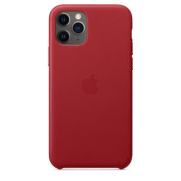 Apple iPhone 11 Pro Max Leder Case, RED – Detail