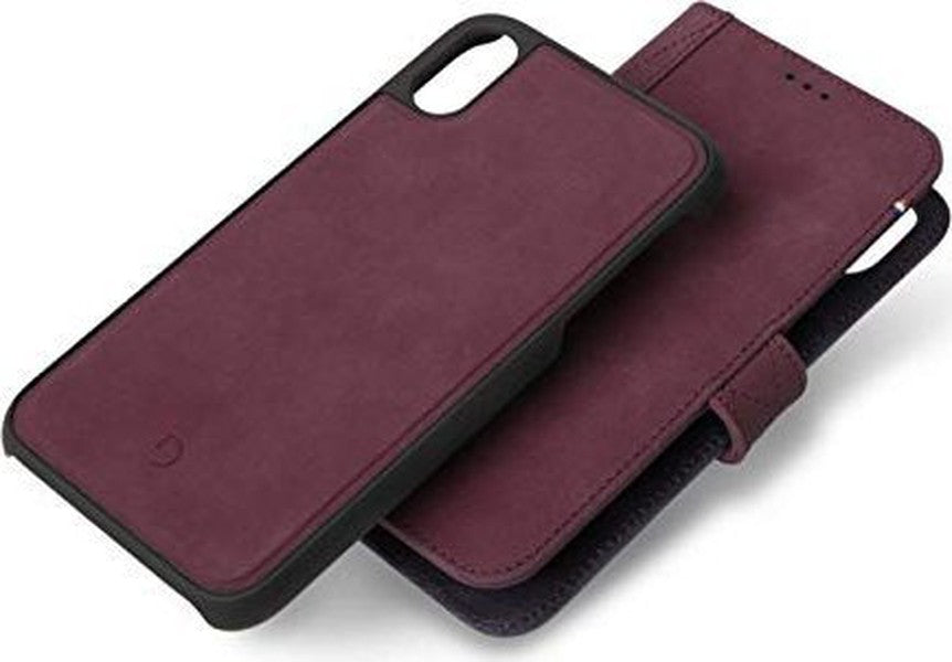 Decoded Leder 2-in-1 Wallet Case und Backcover für iPhone XS Max, lila D8IPO65DW1BY