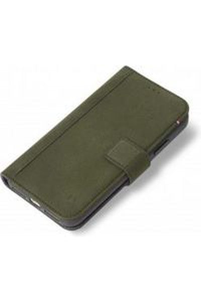 Decoded Leder Wallet Case mit Magnetverschluss für iPhone X, olivgrün D7IPOXWC5ON