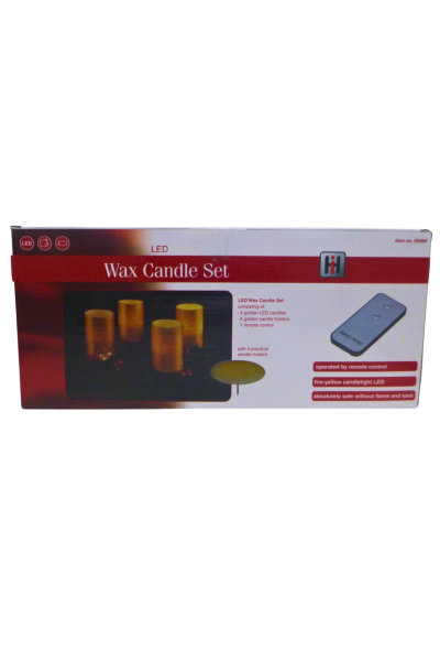 Flammenlose LED Adventskerzen im 4er Set