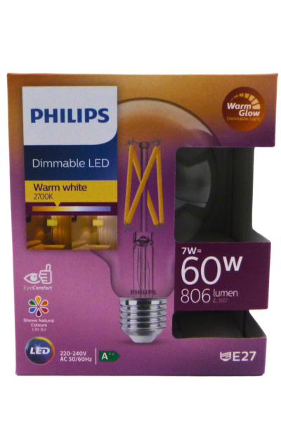Philips Classic LED Globe E27 7-60W/WW