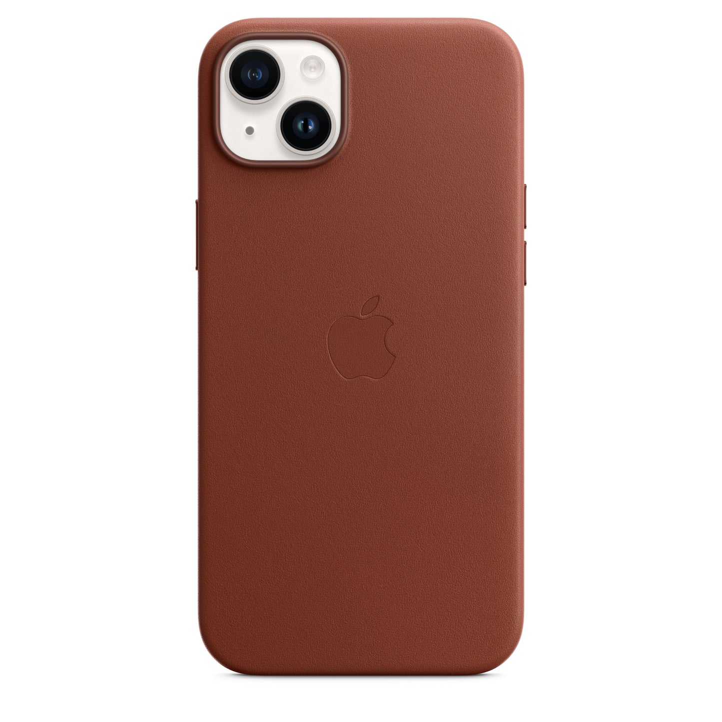Apple iPhone 14 Plus Leder Case mit MagSafe umber – Seitenansicht