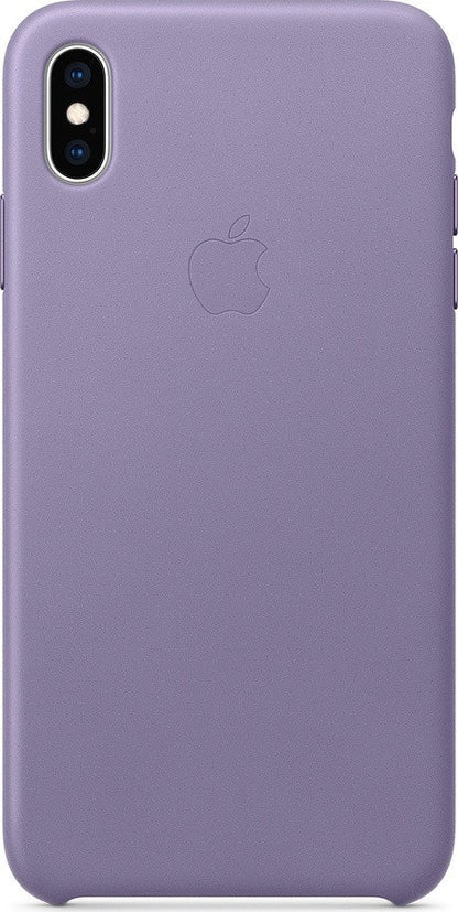 Apple iPhone XS Max Leder Case, flieder – Frontansicht