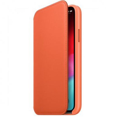 Apple iPhone XS Leder Folio abendrot – Frontansicht