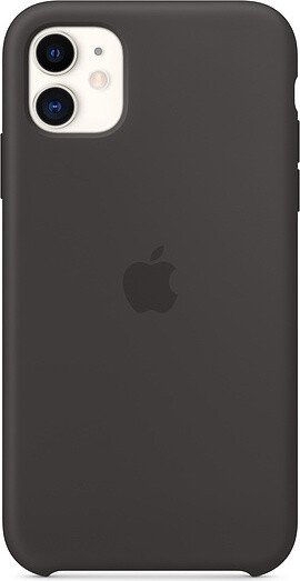 Apple iPhone 11 Silikon Case schwarz – Frontansicht