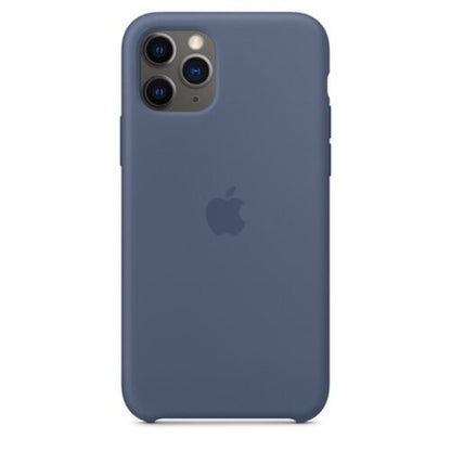 Apple iPhone 11 Pro Silikon Case, alaskablau – Frontansicht