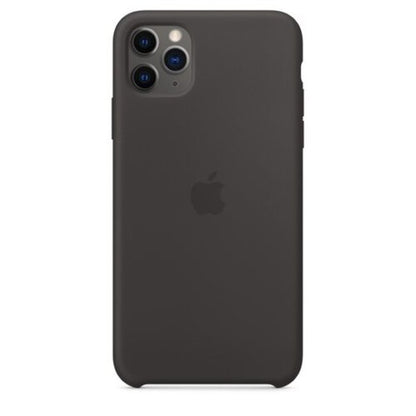 Apple iPhone 11 Pro Max Silikon Case, schwarz – Frontansicht