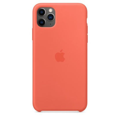 Apple iPhone 11 Pro Max Silikon Case, clementine – Frontansicht