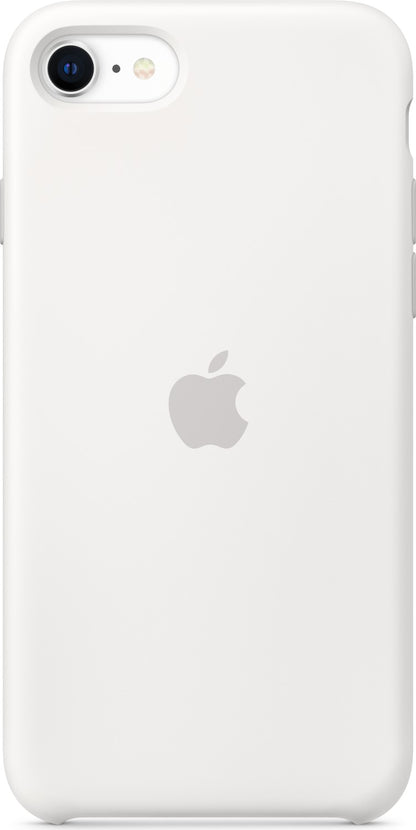 Apple iPhone 7/8/SE2020 Silikon Case weiß – Frontansicht