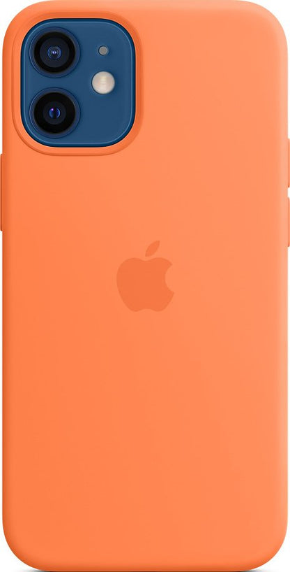 Apple iPhone 12 mini Silikon Case mit MagSafe kumquat