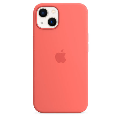 Apple iPhone 13 Silikon Case mit MagSafe pink pomelo – Frontansicht