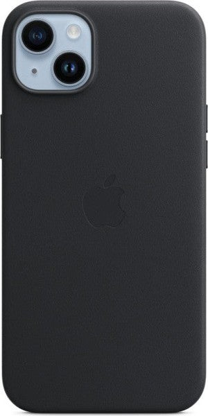 Apple iPhone 14 Plus Leder Case mit MagSafe mitternacht – Frontansicht