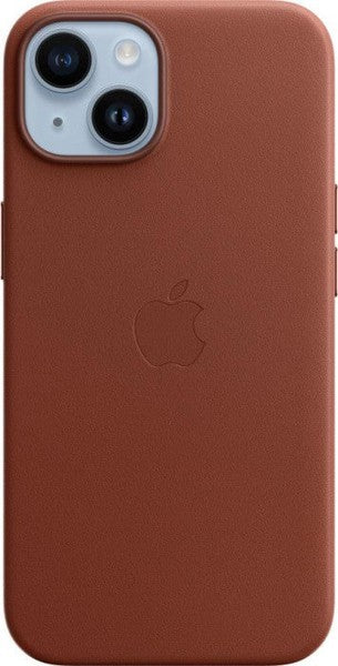 Apple iPhone 14 Leder Case mit MagSafe umber – Frontansicht