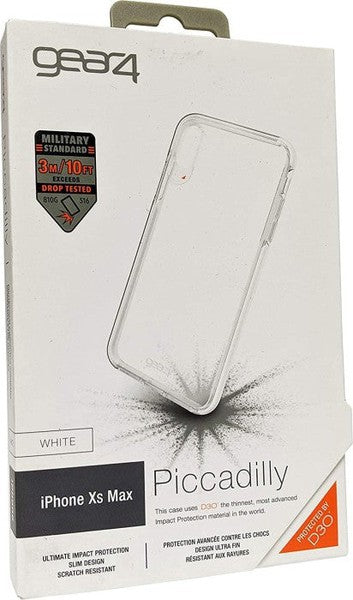 GEAR4 D3O Piccadilly Case für iPhone XS Max, weiß