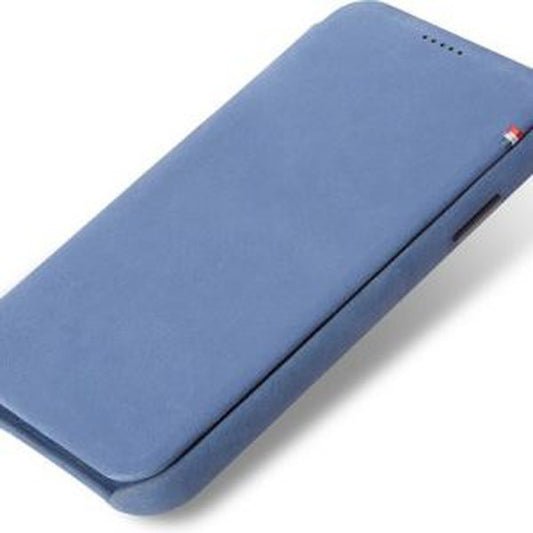 Decoded Leder Slim Wallet für iPhone XS/X, blau D8IPO58SW3LB
