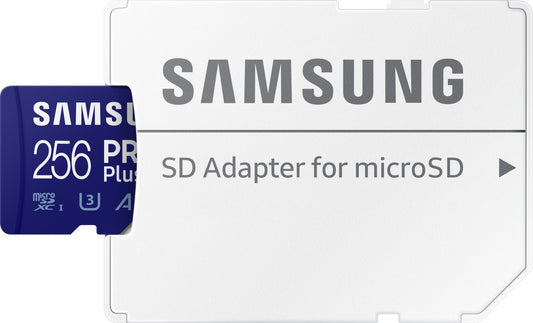 Samsung PRO Plus microSD-Speicherkarte (inkl. SD Adapter) - 256 GB