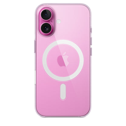 Apple iPhone 16 Clear Case mit MagSafe transparent – Rückseite
