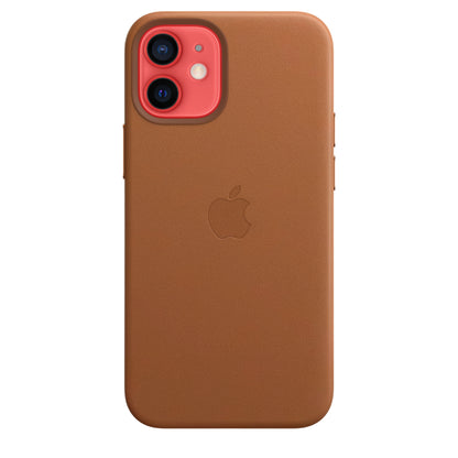 Apple iPhone 12 mini Leder Case mit MagSafe sattelbraun – Anwendung