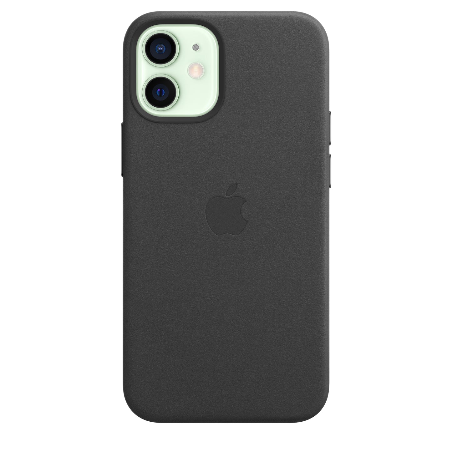 Apple iPhone 12 mini Leder Case mit MagSafe schwarz – Rückseite