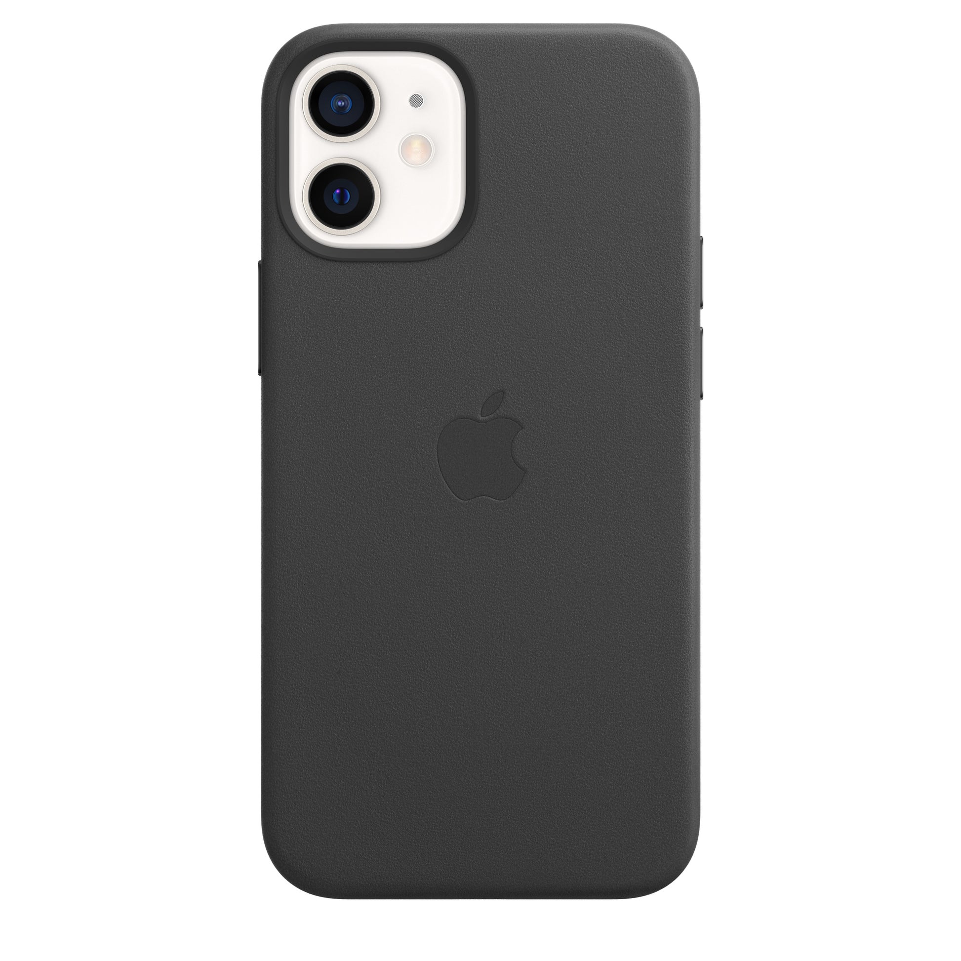 Apple iPhone 12 mini Leder Case mit MagSafe schwarz – Seitenansicht