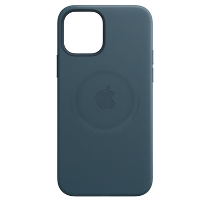 Apple iPhone 12 Pro Max Leder Case mit MagSafe baltisch blau – Seitenansicht