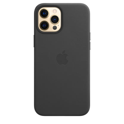 Apple iPhone 12 Pro Max Leder Case mit MagSafe schwarz – Detail