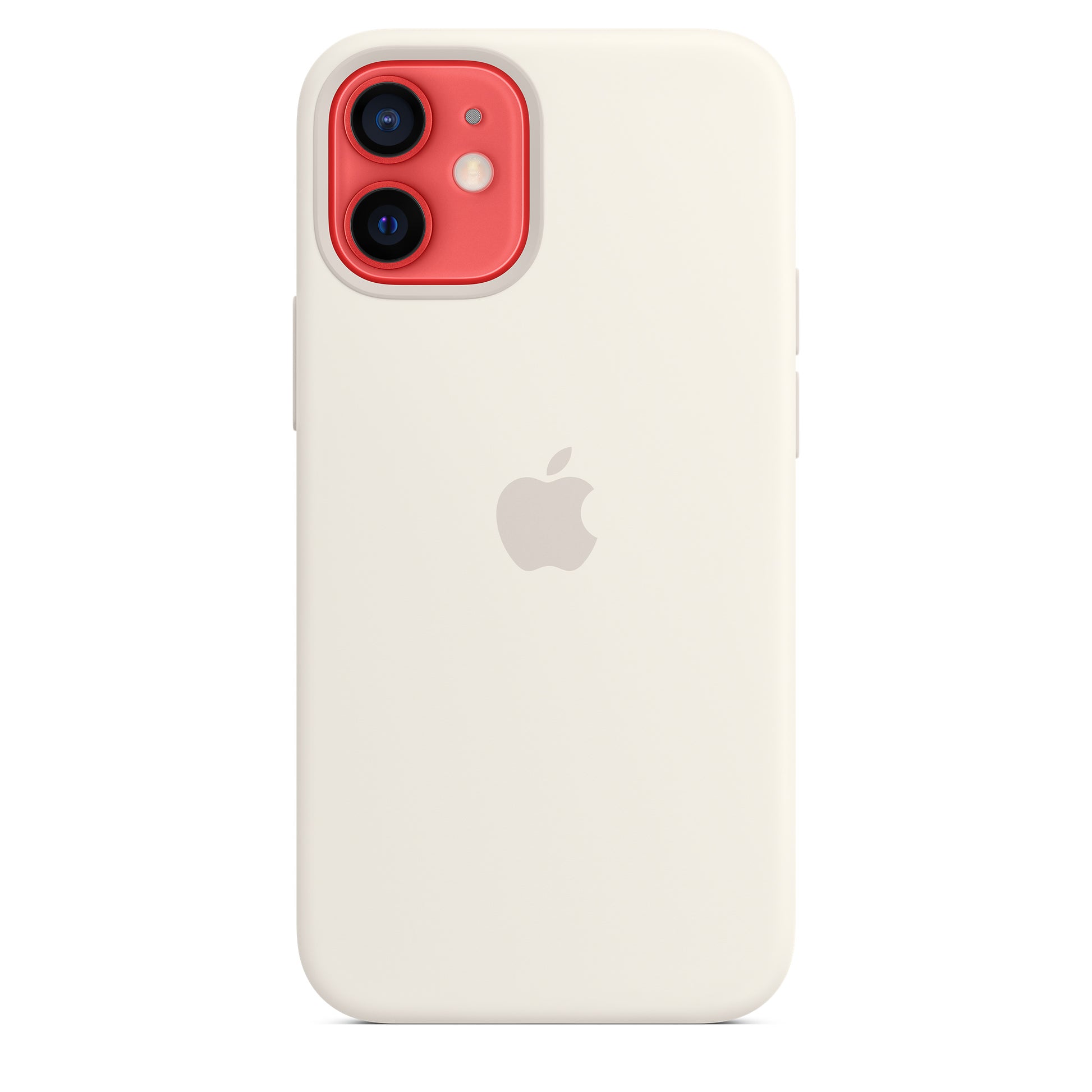 Apple iPhone 12 mini Silikon Case mit MagSafe weiß – Anwendung