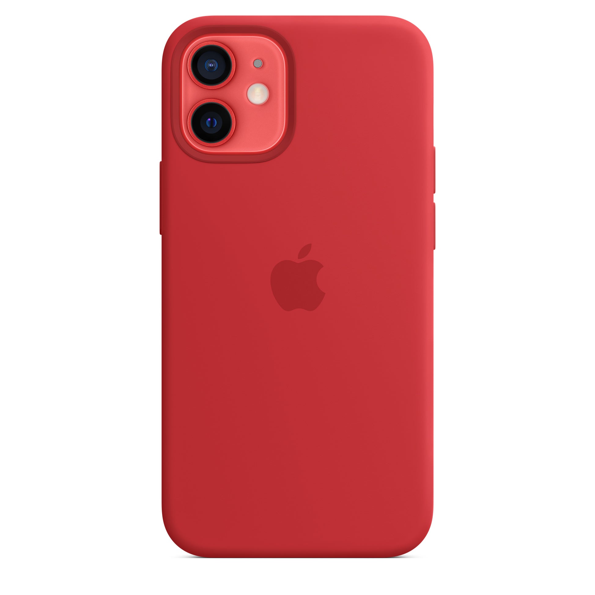 Apple Silikon Case mit MagSafe für iPhone 12 Mini rot – Anwendung