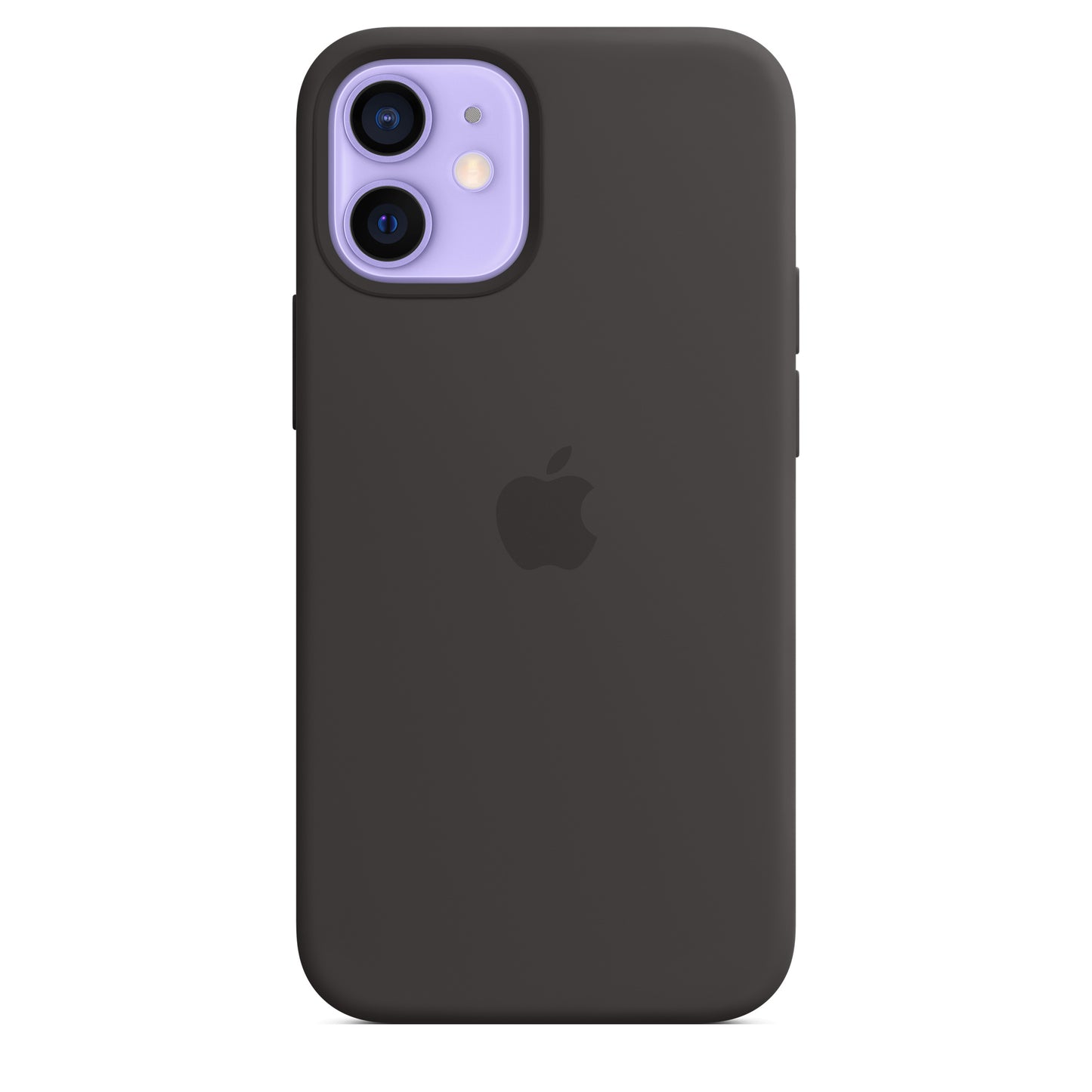 Apple iPhone 12 mini Silikon Case mit MagSafe schwarz – Detail