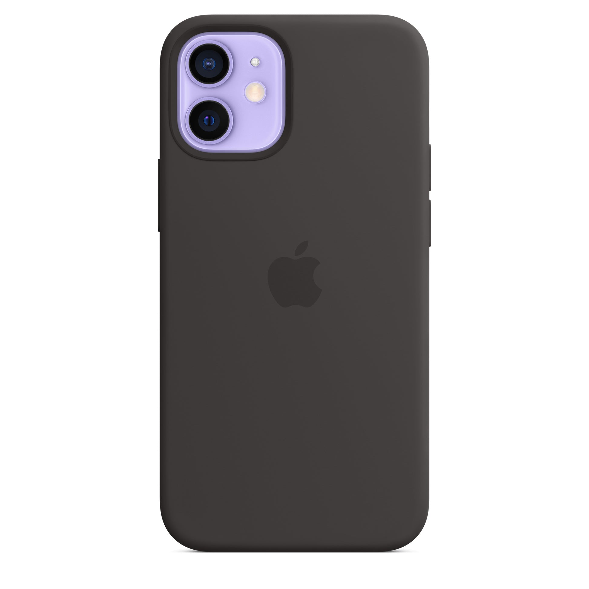 Apple iPhone 12 mini Silikon Case mit MagSafe schwarz – Detail