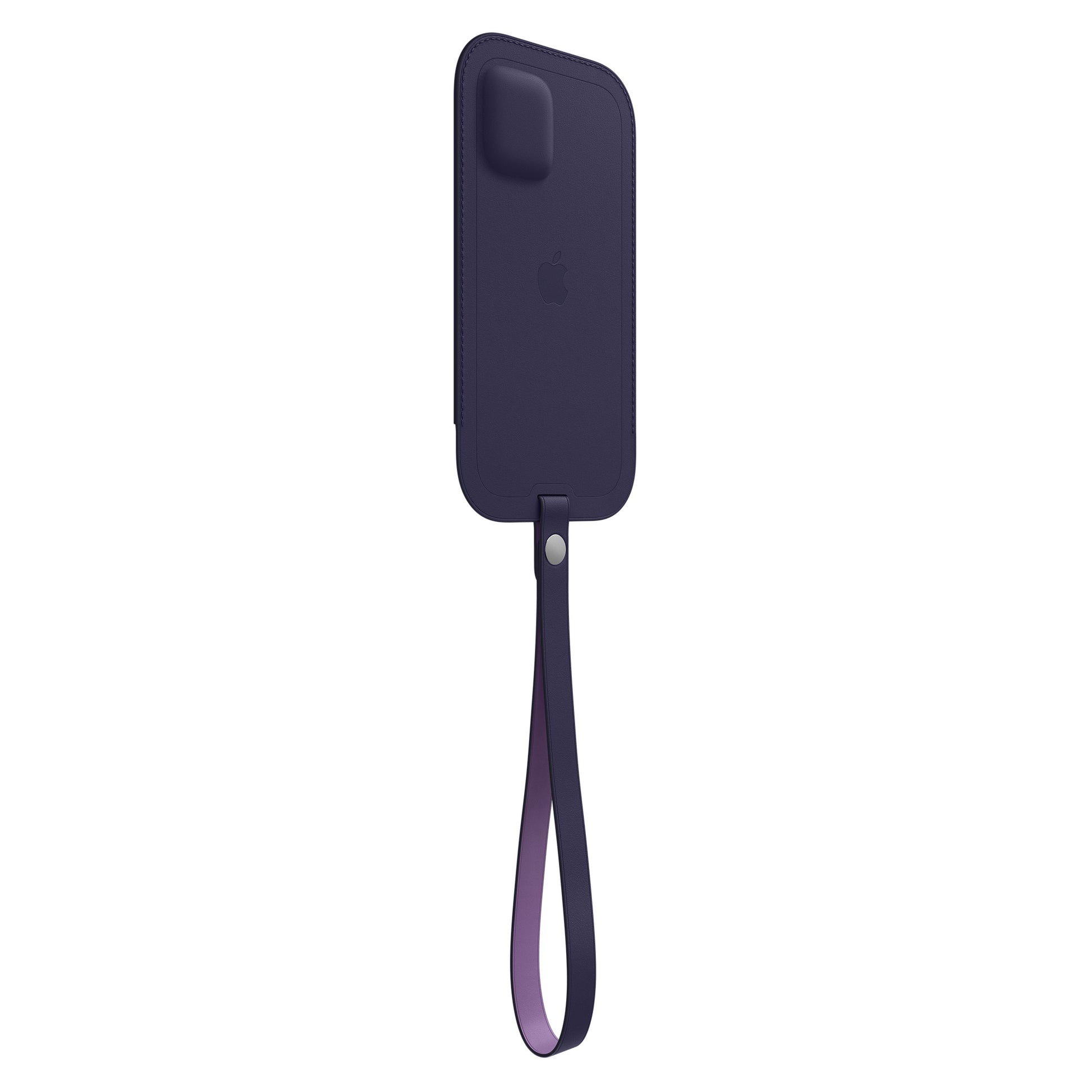Apple Lederhülle mit MagSafe für iPhone 12/12 Pro dunkelviolett – Detail