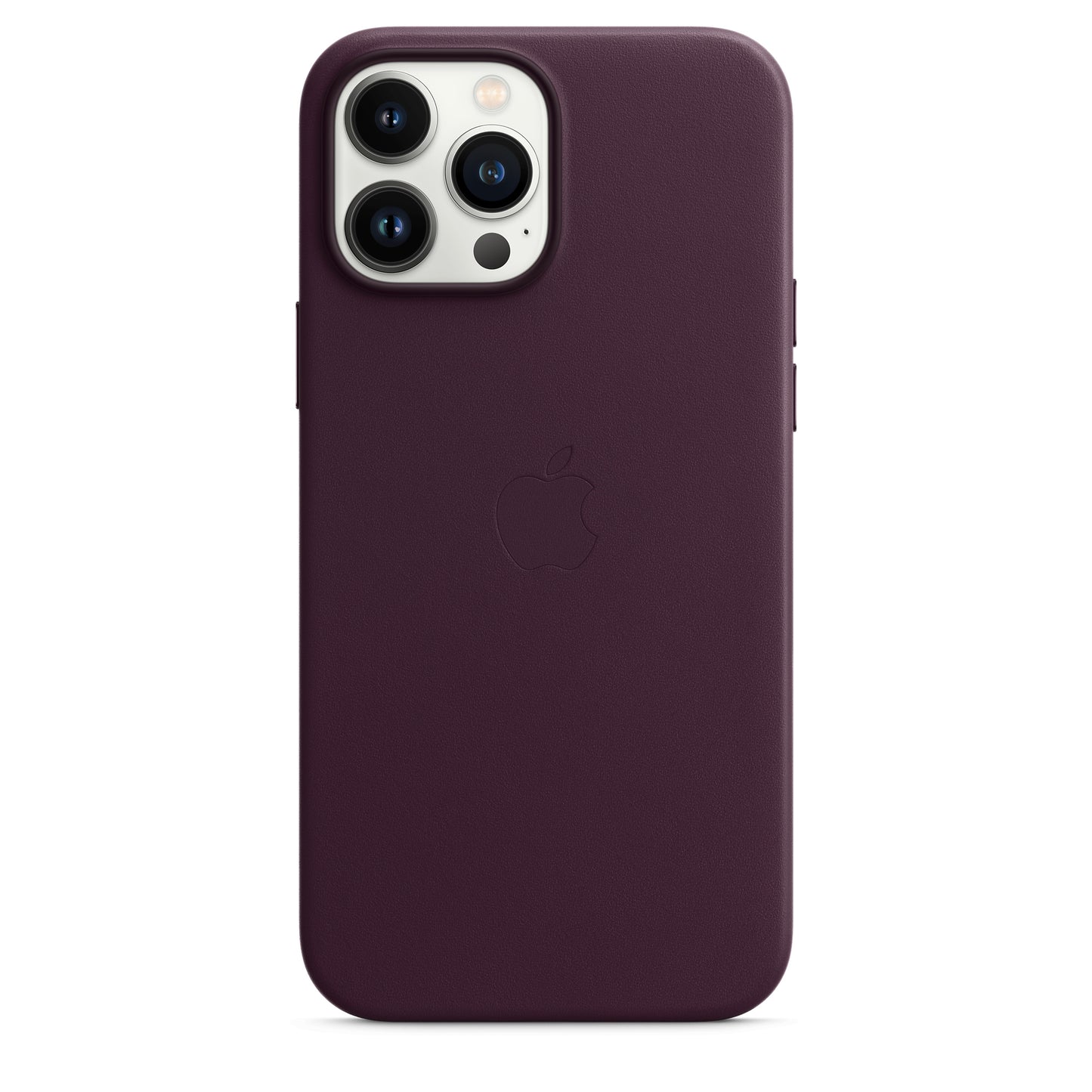 Apple iPhone 13 Pro Max Leder Case mit MagSafe dunkelkirsch – Detail