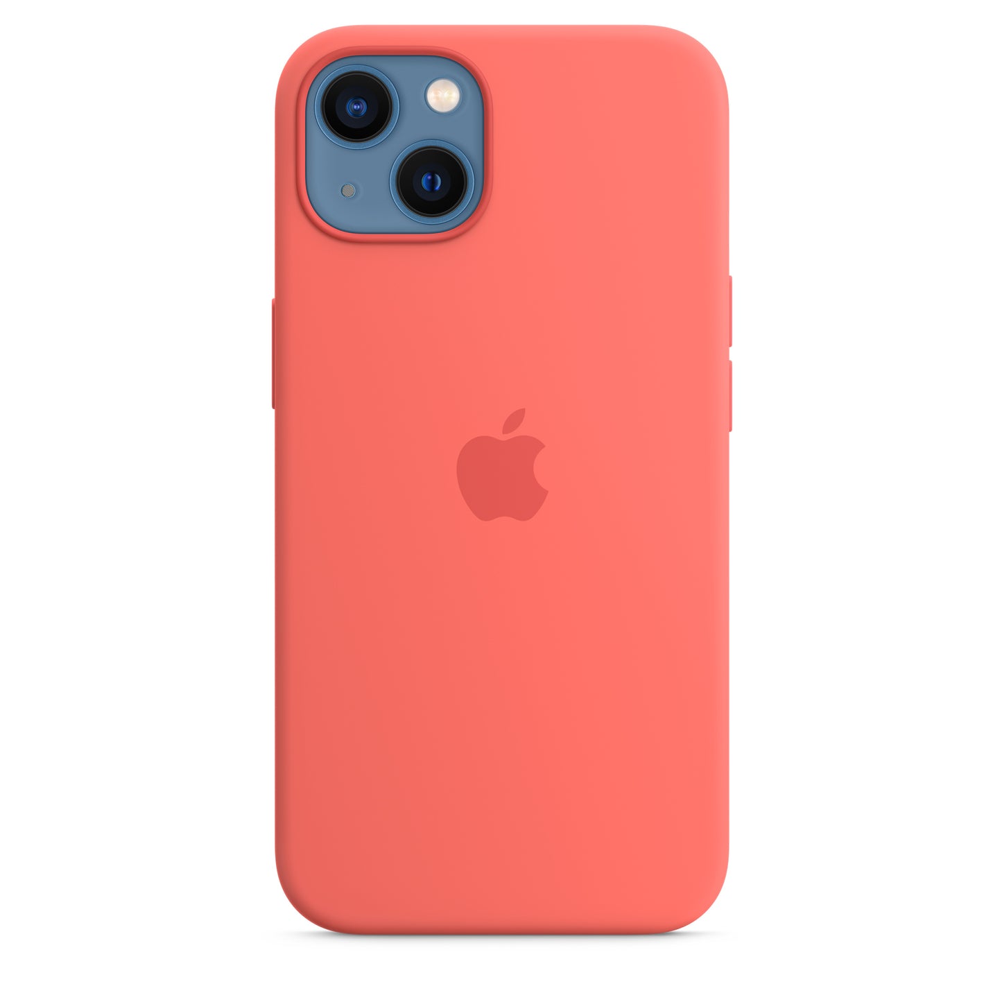 Apple iPhone 13 Silikon Case mit MagSafe pink pomelo – Rückseite