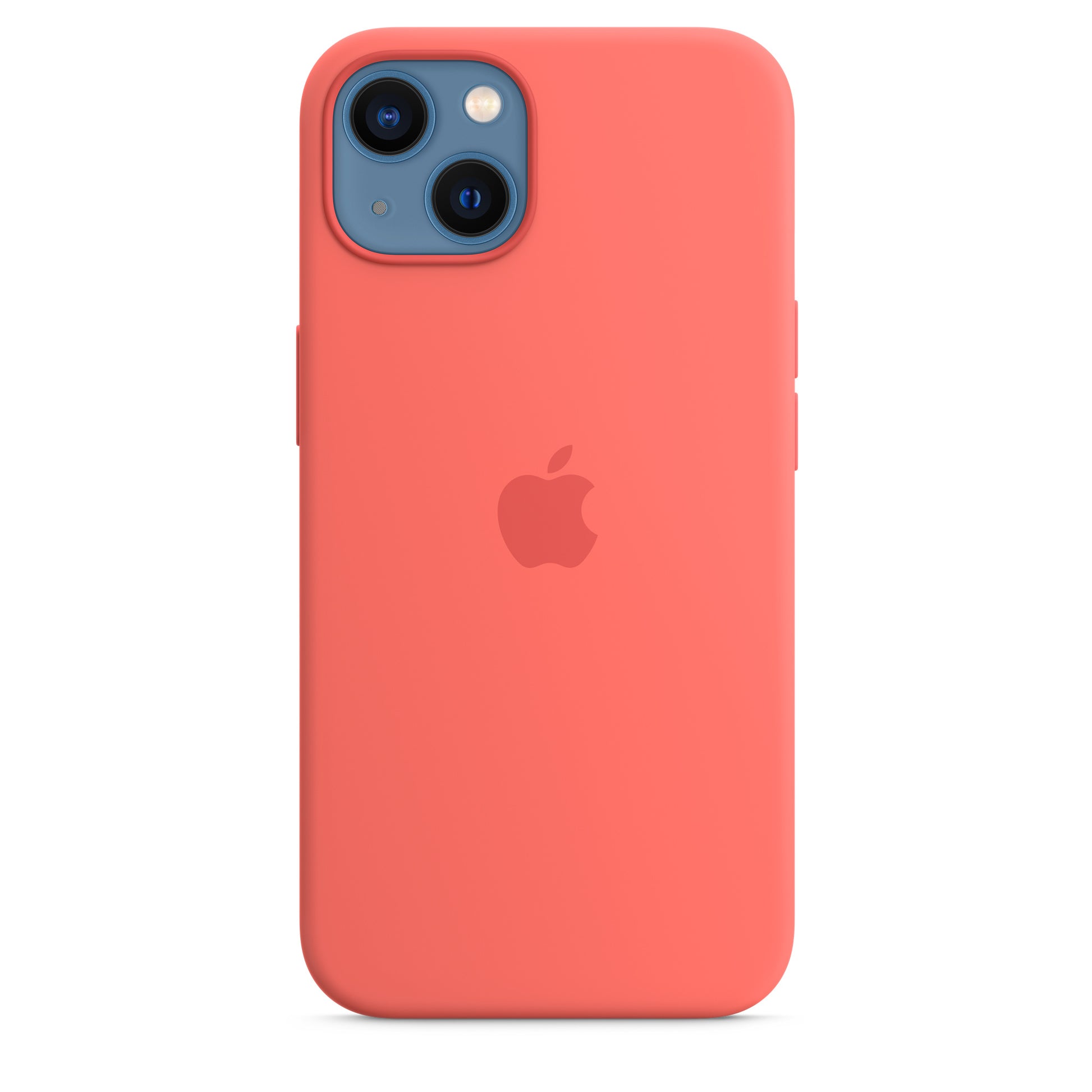 Apple iPhone 13 Silikon Case mit MagSafe pink pomelo – Rückseite