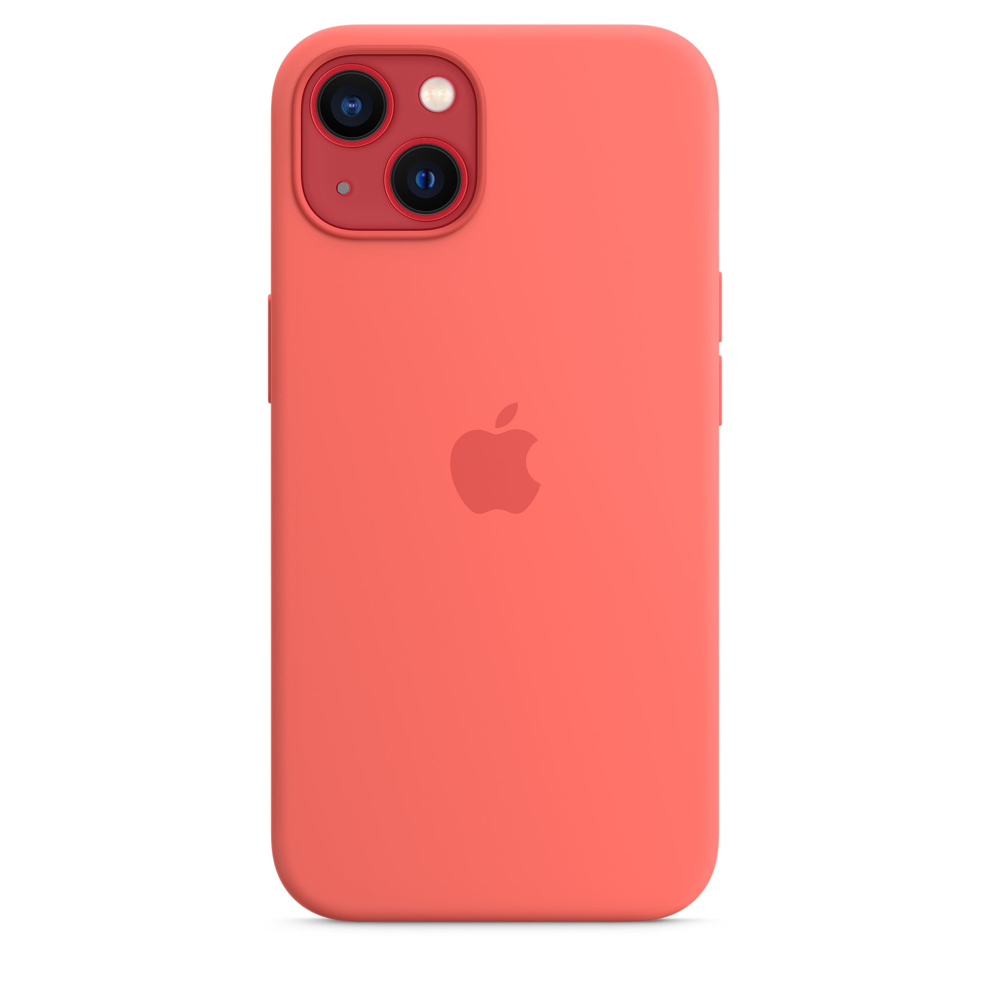 Apple iPhone 13 Silikon Case mit MagSafe pink pomelo – Seitenansicht