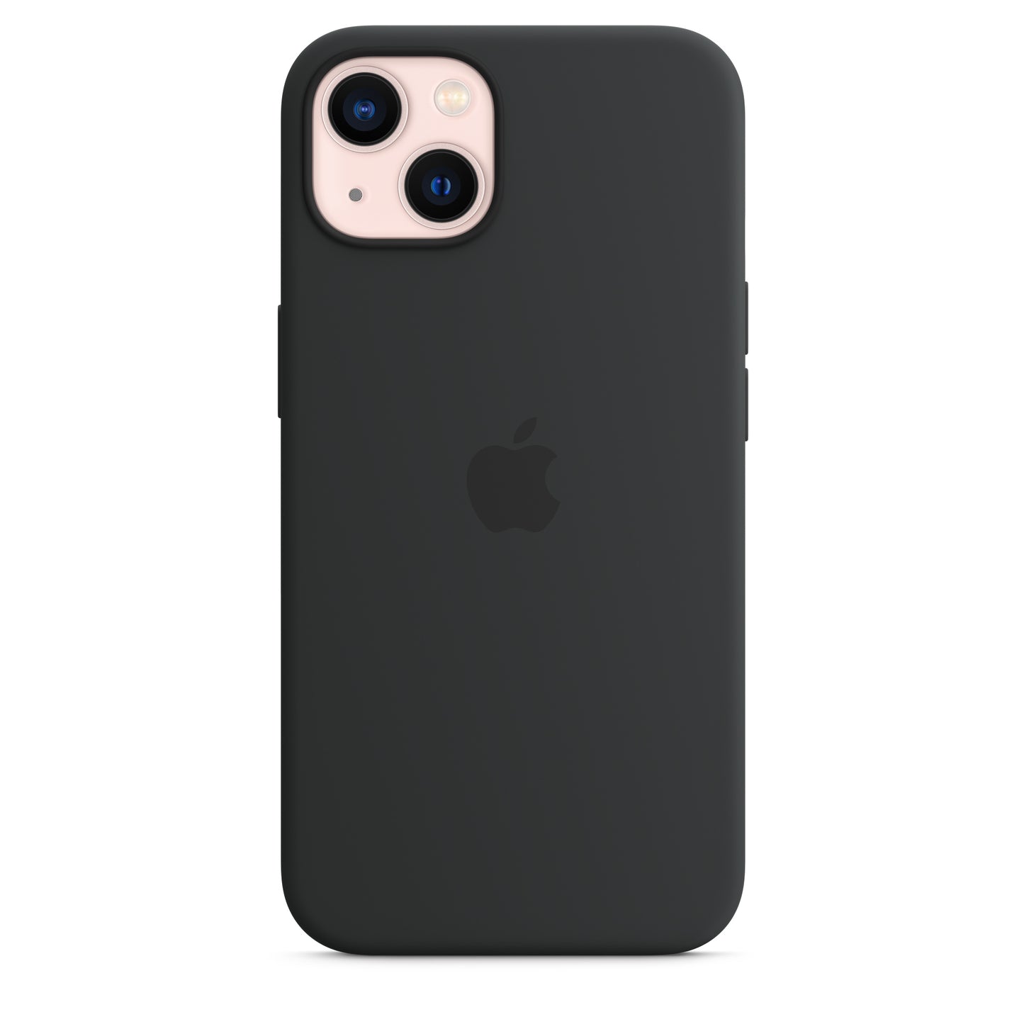 Apple iPhone 13 Silikon Case mit MagSafe mitternacht – Seitenansicht