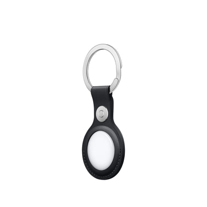 Apple AirTag Leather Key Ring Midnight – Frontansicht