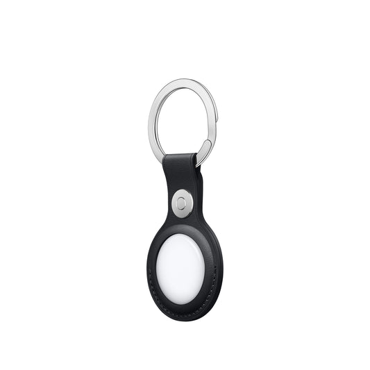 Apple AirTag Leather Key Ring Midnight – Frontansicht