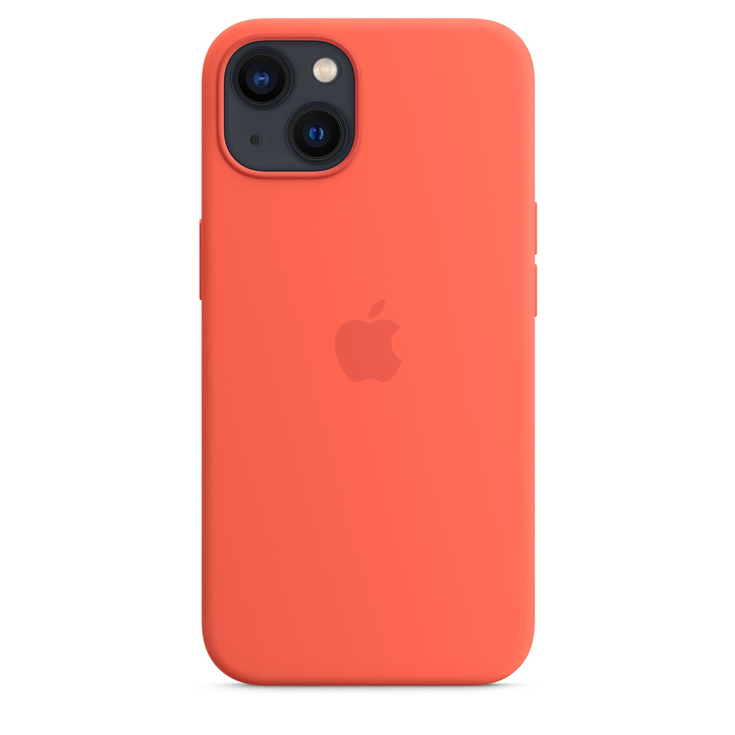 Apple Silikon Case mit MagSafe für iPhone 13 Nektarine – Detail