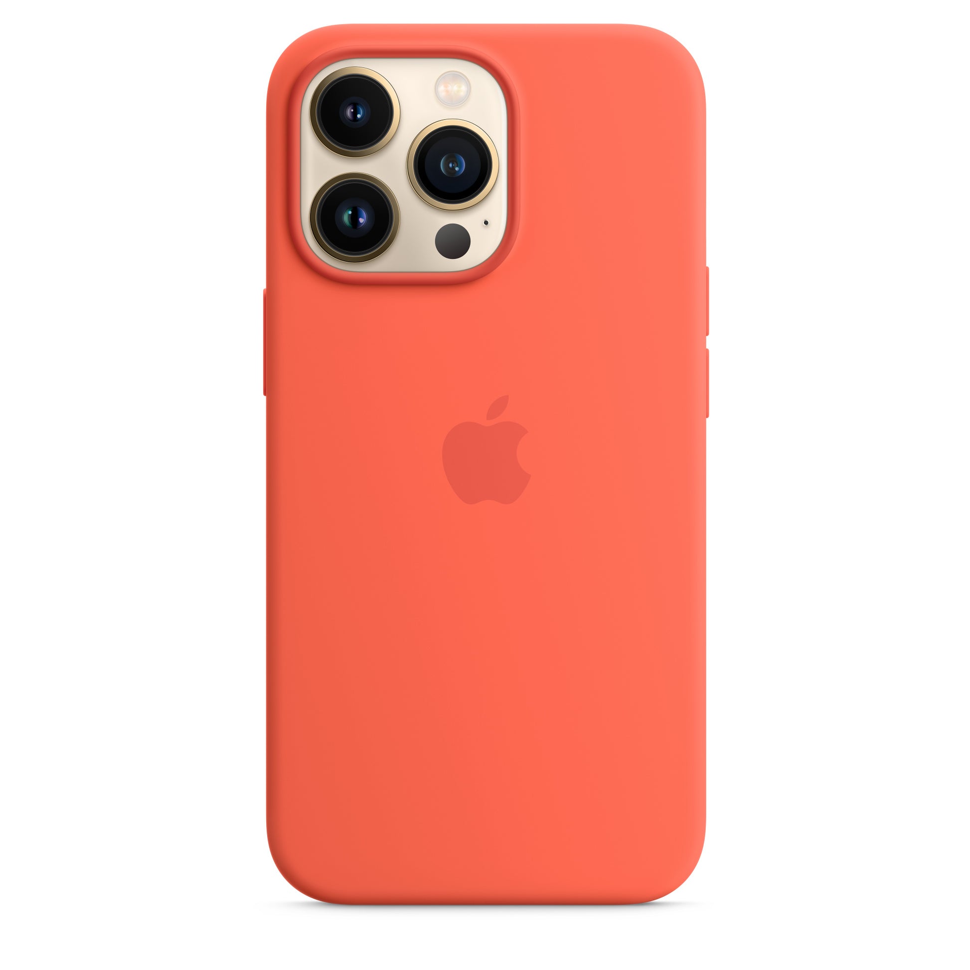 Apple Silikon Case mit MagSafe für iPhone 13 Pro Nektarine – Rückseite
