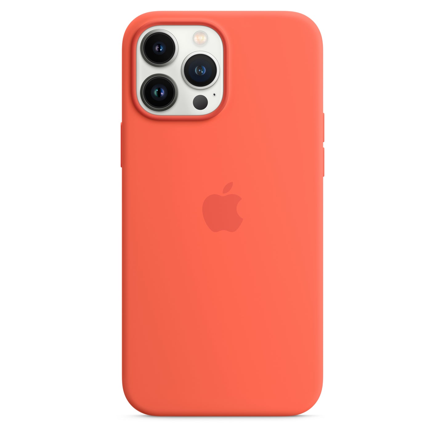 Apple Silikon Case mit MagSafe für iPhone 13 Pro Max Nektarine – Detail