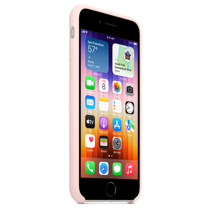 Apple iPhone 7/8/SE2020/SE2022 Silikon Case kalkrosa – Seitenansicht