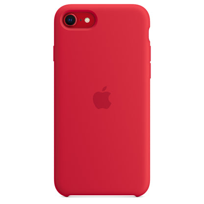 Apple iPhone 7/8/SE2020/SE2022 Silikon Case rot – Rückseite