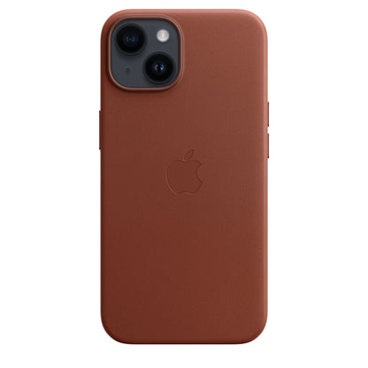 Apple iPhone 14 Leder Case mit MagSafe umber – Rückseite
