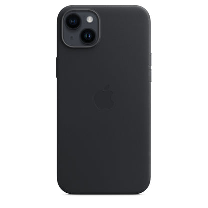 Apple iPhone 14 Plus Leder Case mit MagSafe mitternacht – Detail
