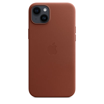 Apple iPhone 14 Plus Leder Case mit MagSafe umber – Detail