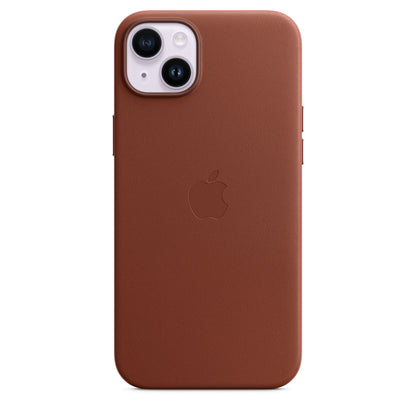 Apple iPhone 14 Plus Leder Case mit MagSafe umber – Rückseite