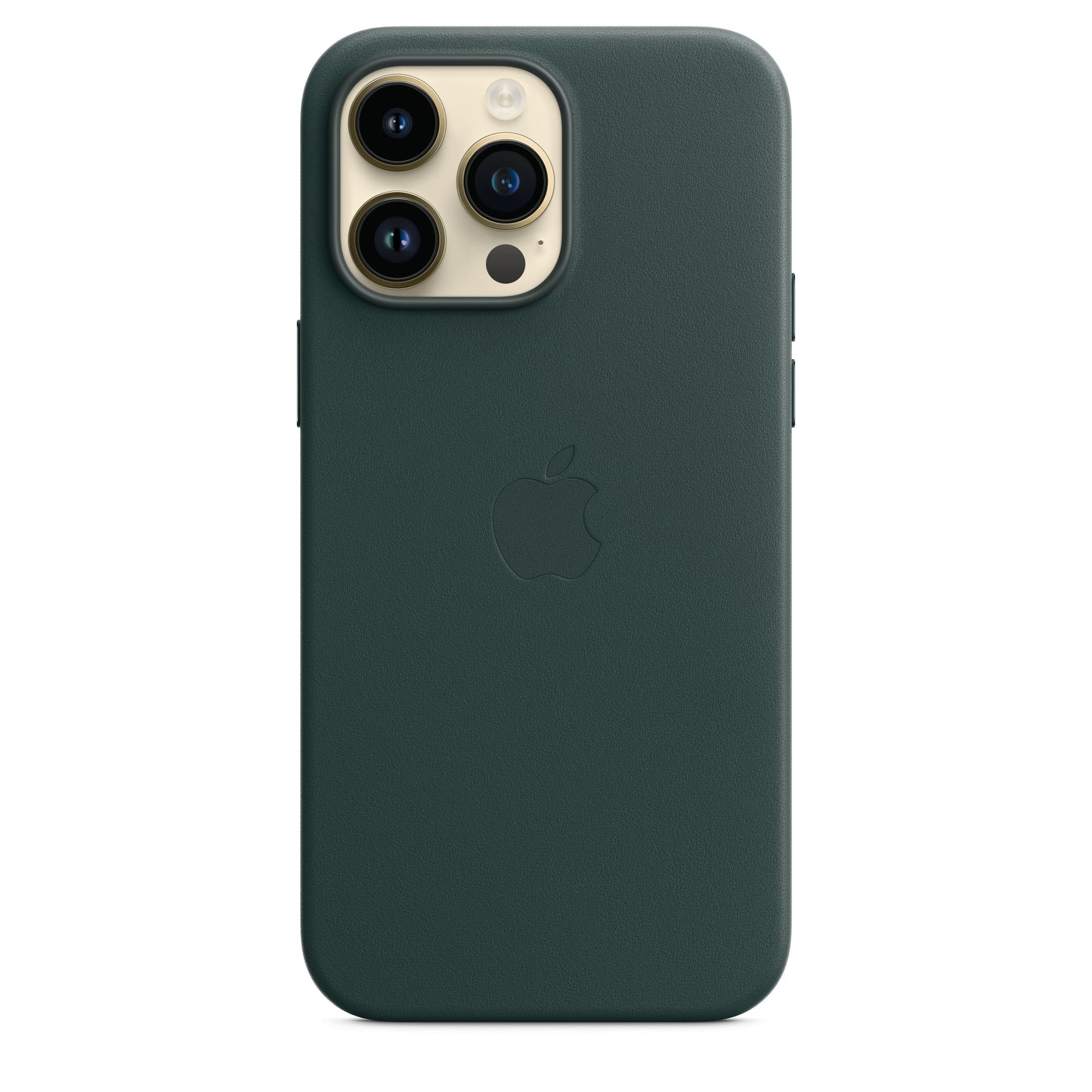 Apple iPhone 14 Pro Max Leder Case mit MagSafe waldgrün – Detail