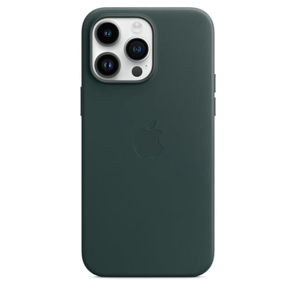 Apple iPhone 14 Pro Max Leder Case mit MagSafe waldgrün – Rückseite