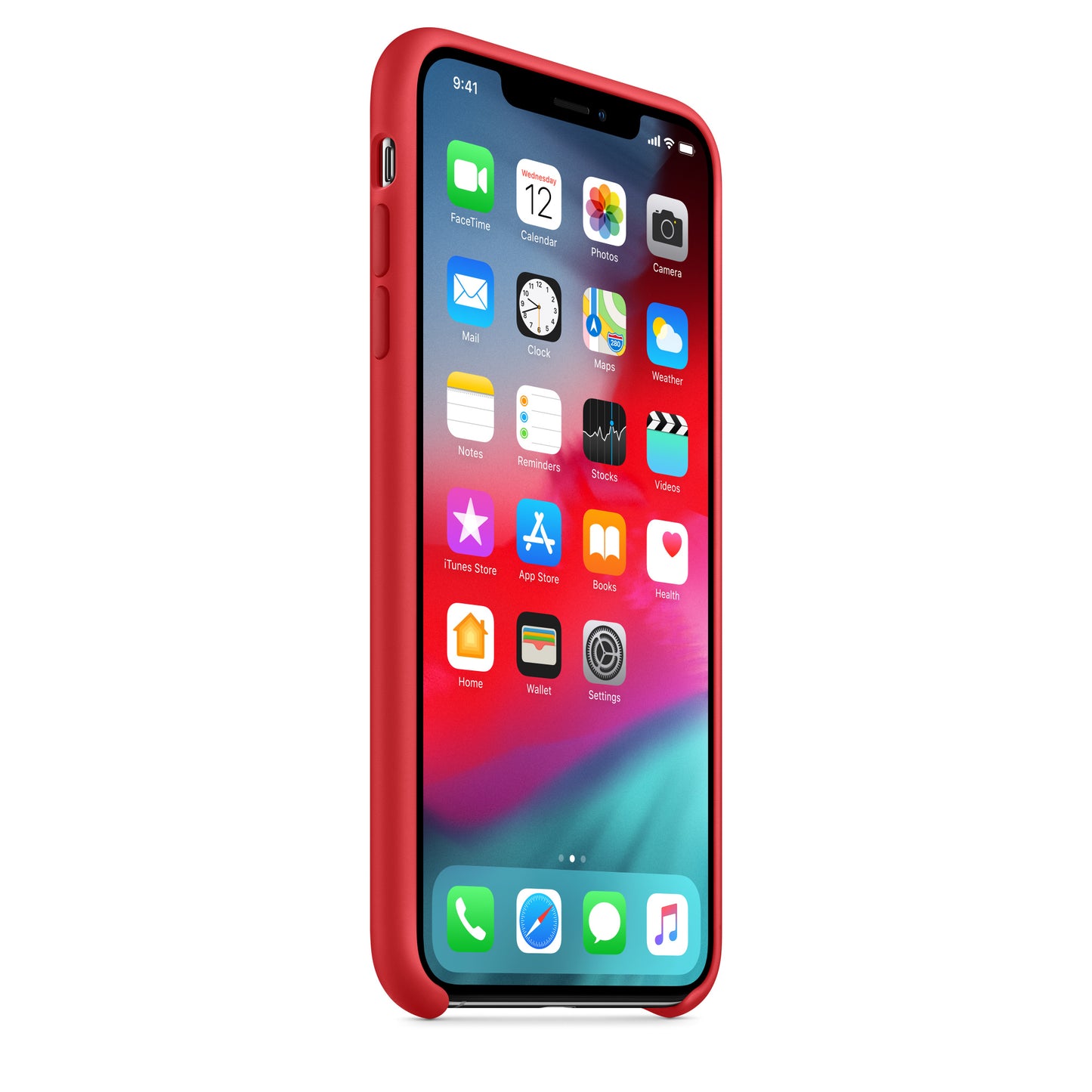 Apple iPhone XS Max Silikon Case RED – Detail